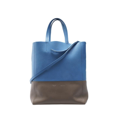 셀린느 빈티지 스카이블루 그레이 카프스킨 버티컬 카바스 여성 토트백 176163XBB 06TU PC0274 BA0 0181