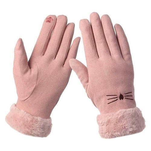 핑크 터치 여성 냥이 여성용 하트 여자 장갑_WFB2F7C