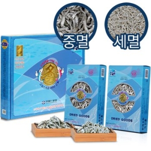한려물산  통영 멸치세트 중멸350g+세멸350g