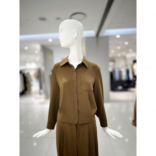 더아이잗 셋업 카라넥 포켓 블라우스 IP8A0BL031 아울렛 3953683 55 다크네이비