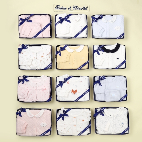 쇼콜라 타티네 임신축출산백일선물 유아우주복 TNMXXXX69000-12종