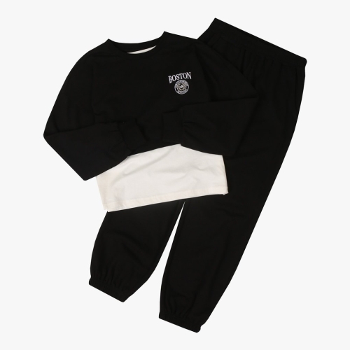 유솔 여아 미니쭈리 맨투맨 조거 3PCS 세트 (ULMT24851)