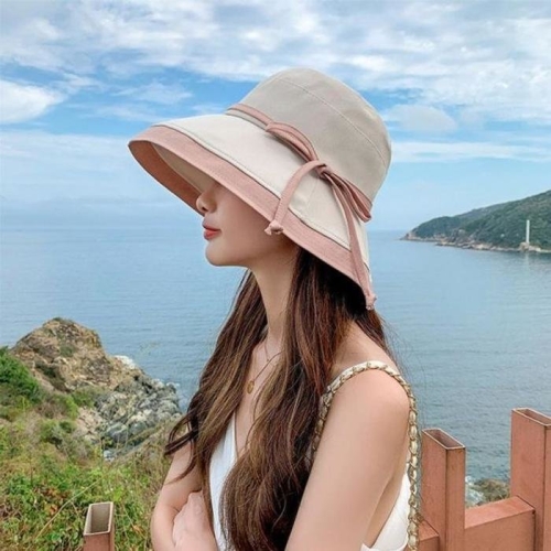 라일리 배색리본 페도라 ELM-029