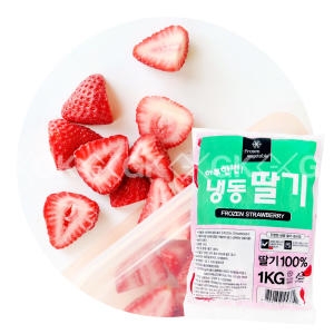 주영푸드  농우 냉동 무가당 딸기 1kg