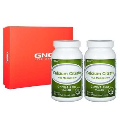GNC 구연산 칼슘 플러스 마그네슘 160정