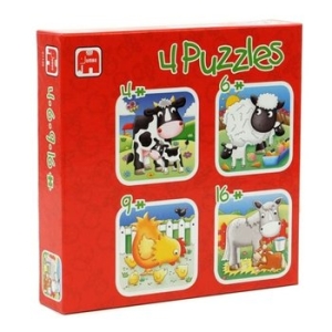 점보 동물농장4종 교육완구 집중력 장난감 집중 WDB7929