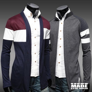 메이드 가디건/남성/남자/숄/롱/하프/니트/남방/자켓