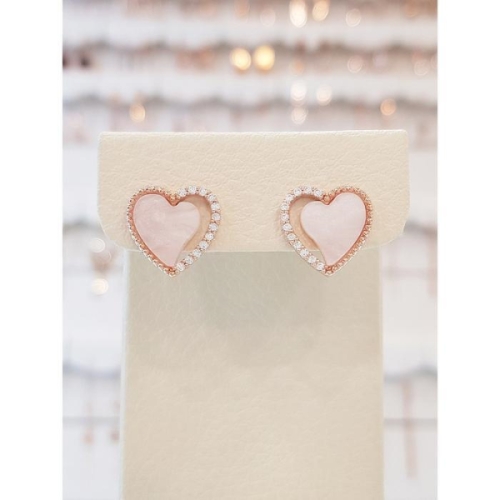 볼라레  세이브존01 선물 날씬한 하트 자개 오닉스 귀걸이 spe818 16253507