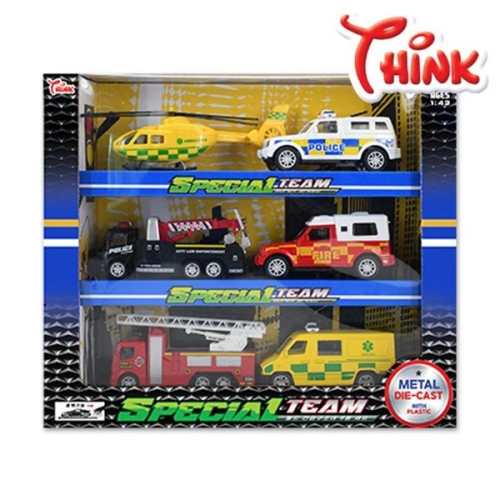 긴급구조대 6종 세트 /장난감 자동차세트34507320