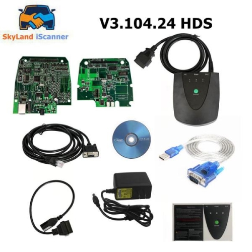 혼다  HDS HIM 스캐너 V3.104.24 HDS USB1.1-RS232 어댑터 포함 OBD2 자동 진단 도구 스캔 도구