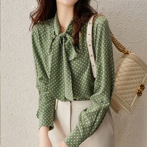 라비아 몽드 리본도트블라우스 mde2301498