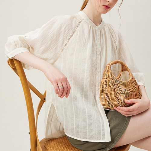 몽드 수에즈레이스블라우스 mde2301490