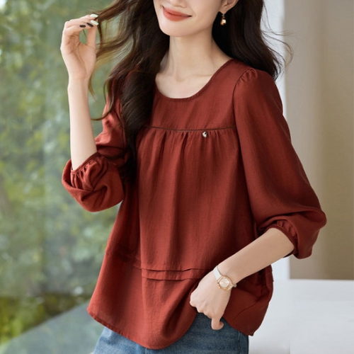 몽드 레즈벨벳셔링블라우스 mde2301499