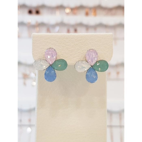 볼라레  세이브존01 생일선물 파스텔 클로버 오스트리아스톤 귀걸이 LE714 16202278