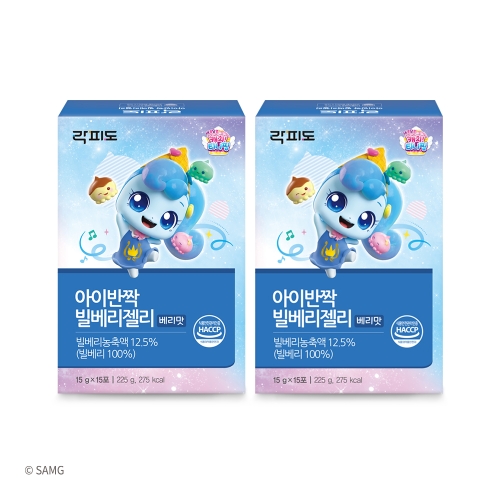 락피도 아이반짝 빌베리젤리 15g 15포