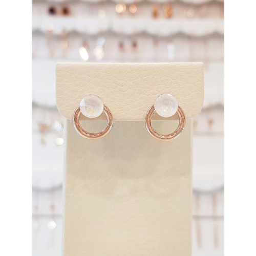 볼라레  세이브존01 Gift 화이트 오팔 오스트리아 스톤 은침 귀걸이 LE767 16218242