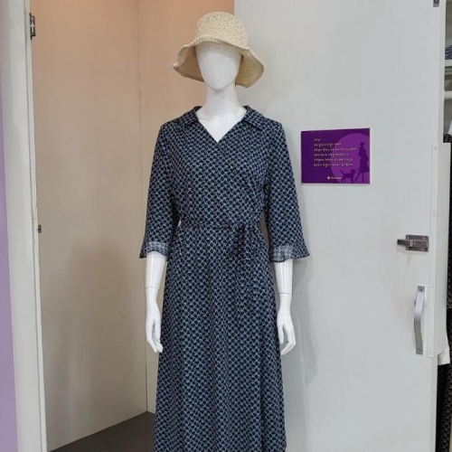 올리비아하슬러 롱슬리브 러플 패턴원피스_OHDMOP901 OHDMOP901