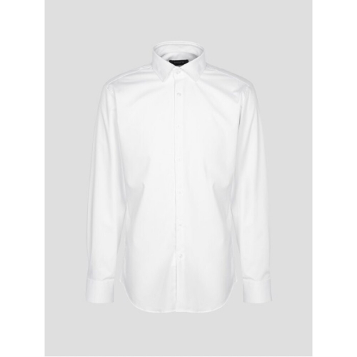 로가디스 ROGATIS 스트레치 솔리드 슬림핏 셔츠 화이트_MA4764RS11