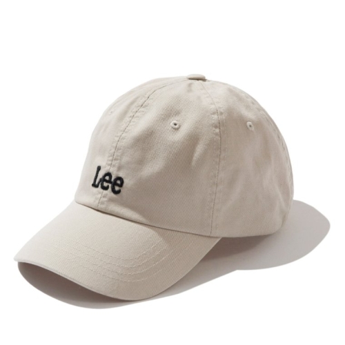 LEE 스몰 트위치 로고 코튼 커브 볼캡 LE2403CA01