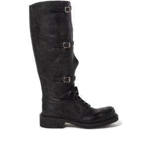 미우미우 멀티 버클 가죽 부츠 5W315EFG0352KJ T