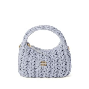 미우미우 원더 크로셰 토트 백 5BC125VOOO2CQZ T 78463360