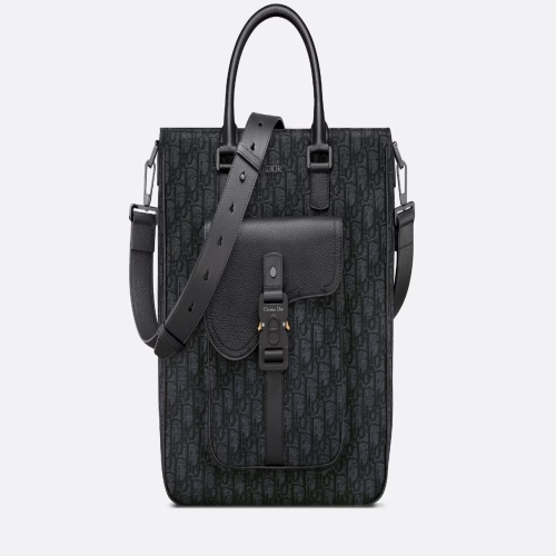 크리스찬디올 새들 토트백 블랙 1ADSH241YKS_H03E