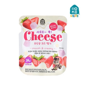 홈앤키즈 사르르쏙 유산균 치즈 딸기 20g