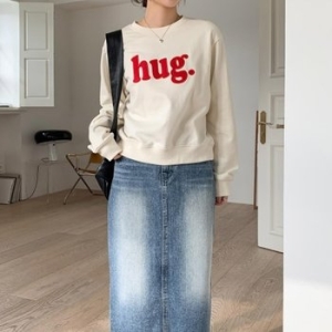 수프 KHT6D78안데리 링 허그 쭈리 맨투맨 데일리 여성 크루넥