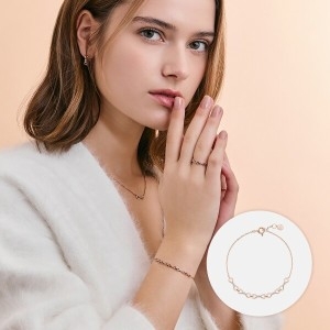 메트로시티 스틸라 14K 로즈 팔찌 A233GB2358R4A