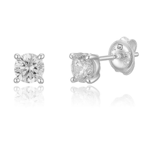 이랜드 로이드 14K 최상등급 2캐럿 4프롱 다이아몬드 귀걸이 LEL11211D