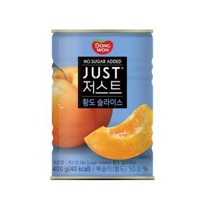 동원F&B  저스트 노슈가 황도 슬라이스 400g