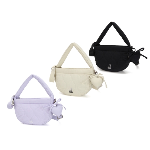 캉골 WH 퀼트 라운드 크로스백_3328