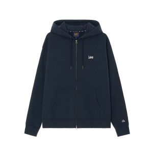 LEE 입점상품 6일 배송 리 스몰 트위치 로고 후드 집업 네이비 LE2403HZ01NA