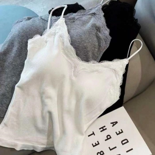 오노마 ONM 레이스 브이넥 캡내장 끈나시 16463704