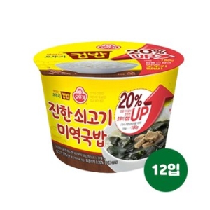 오뚜기  컵밥 진한 쇠고기 미역국밥 314g