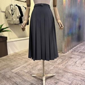 Ab.f.z 여성 플리츠 벨티드 스커트_AOY3QS01H