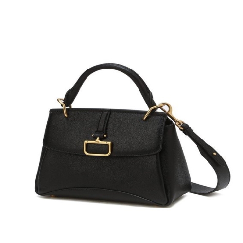 닥스 버크백 샬롯 블랙 가죽 토트백 S_DCBA4F822BK