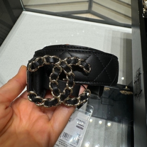 샤넬 국내퀵 24년최신 클래식 CC로고 퀼팅 벨트 블랙 금장 A73463 선물용풀셋