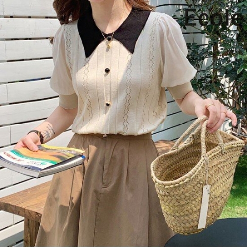 리사 반팔니트_F34WKB001Z