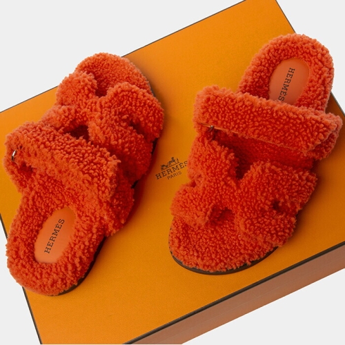 에르메스 명품 시프레 시어링 샌들 오렌지 H222196Z H222196ZN3