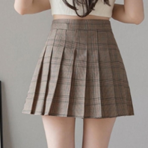 오노마 ONM 데이트 20대 체크무늬 짧은 허벅지기장 플리츠치마 17776019