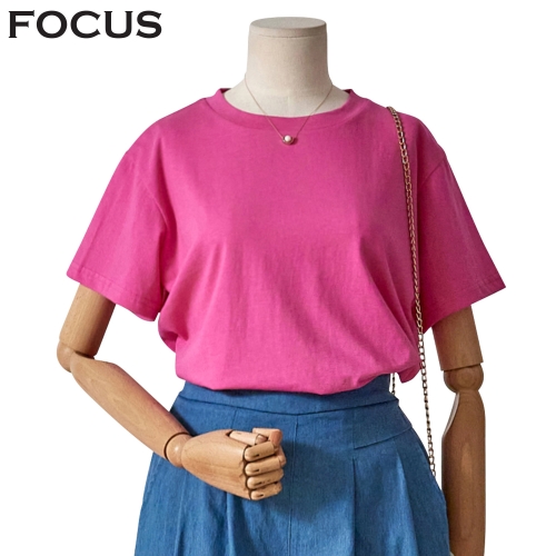 포커스 기본무지반팔티셔츠 FBM4F7PTS0290