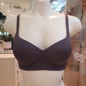 YES 셀러허브 아울렛 DP01 여성 노와이어 메쉬 넓은날개 다크그레이 브라 YSWBA45B 45B 셀러허브