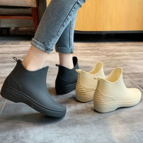 오노마 ONM 여자 굽 장화 레인부츠 민무늬 심플 20대 학생 17772750