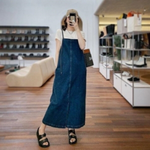 오노마 ONM 데님 멜빵 오버핏 원피스 17772799