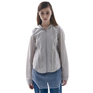 플레이스 스튜디오 레이스 포인트 프린세스 라인 투웨이 후드 집업 점퍼 핑크 120490