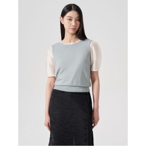 에잇세컨즈 114851BQ13 니트 베스트 그레이