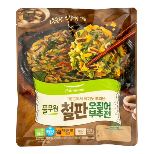 풀무원  철판 오징어 부추전 300g