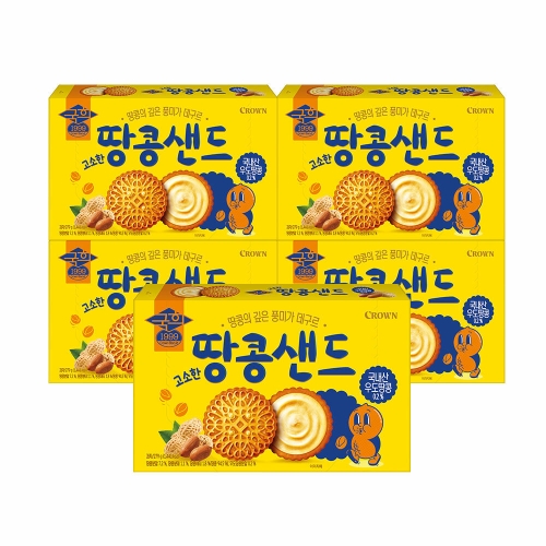 크라운제과  국희 땅콩샌드 279g