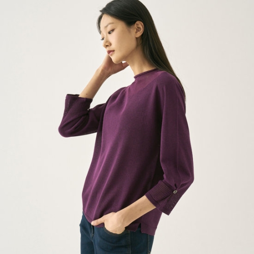 갤럭시 지센 피어로즈 홀가먼트 니트 LFKTN802_VI